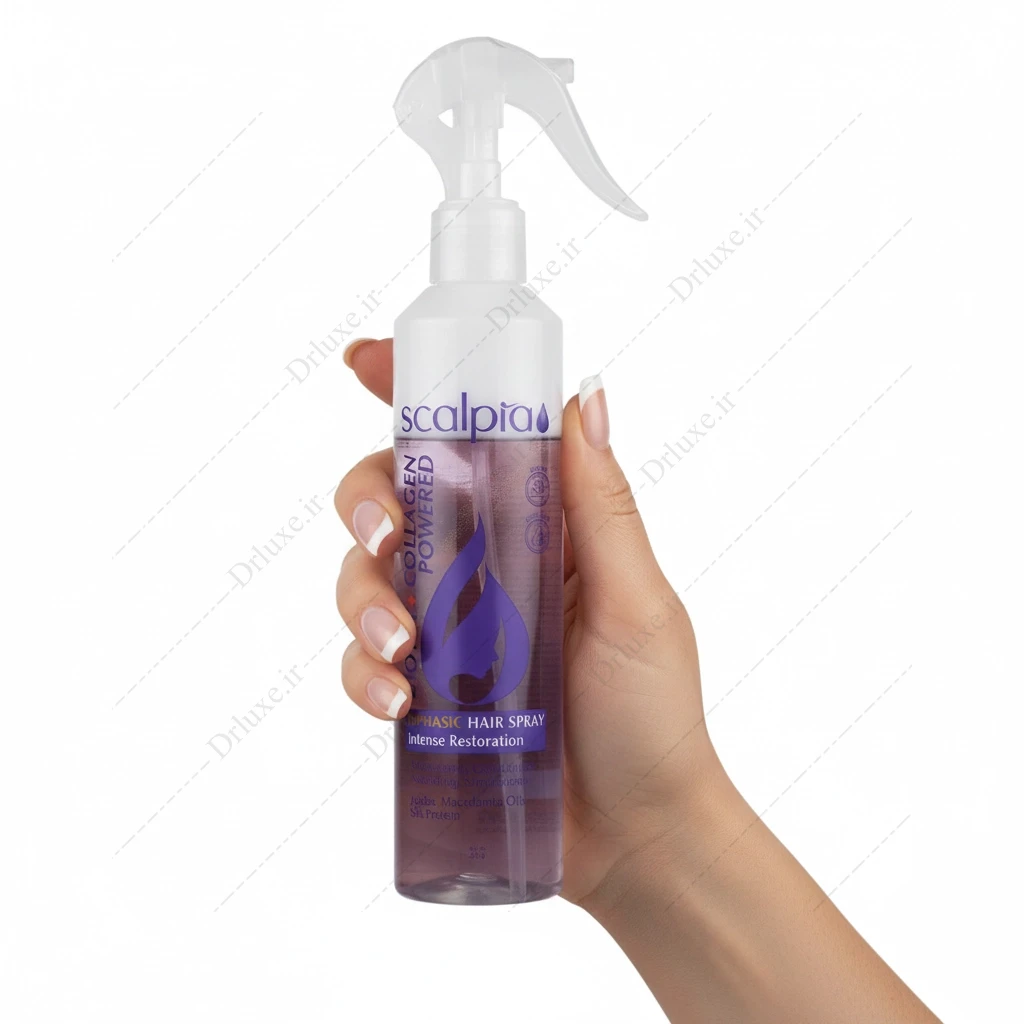 ماسک دوفاز تقویتی مو اسکالپیا حاوی بیوتین و کلاژن